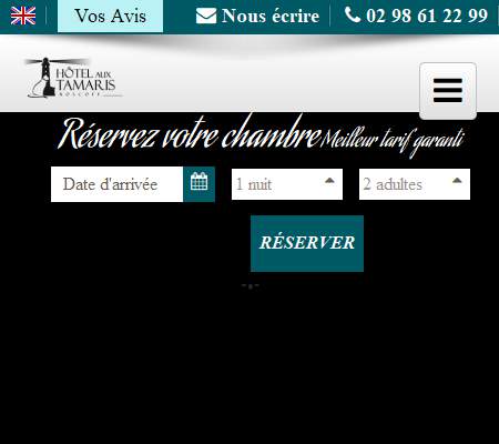 Annuaire bretagne vers le site Hotel aux tamaris, les pieds dans l eau, face  l le de Bat 